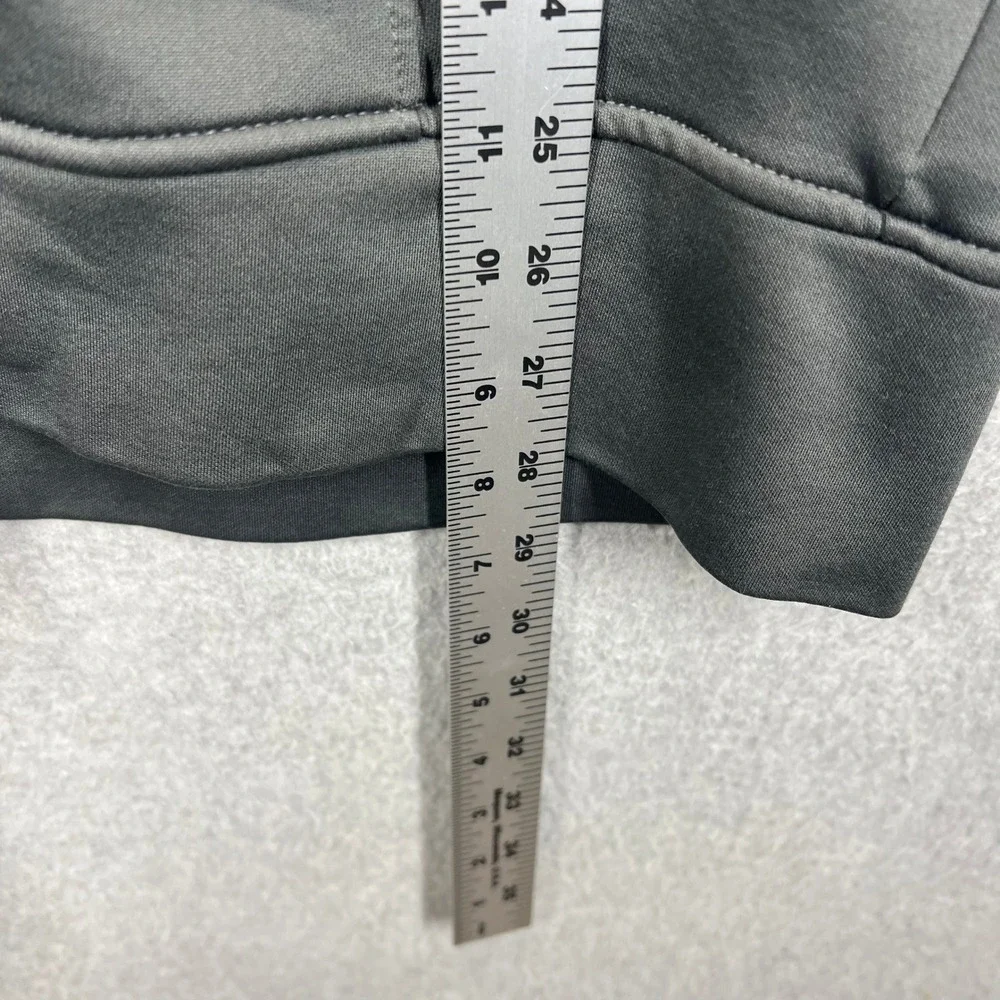 The North Face‎ Full Zip Hoodie Mens Large Gray Blue Trim Fleece Lined EUC